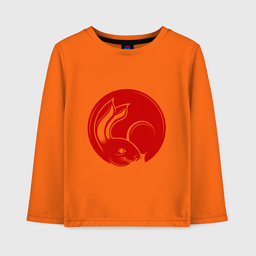 Детский лонгслив Red Rabbit / Оранжевый – фото 1