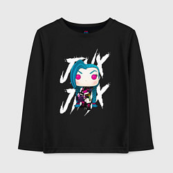 Лонгслив хлопковый детский Funko pop Jinx, цвет: черный