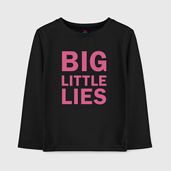 Лонгслив хлопковый детский Big Little Lies logo, цвет: черный