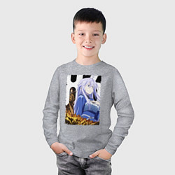 Лонгслив хлопковый детский Shinei Nouzen and Vladilena Milize - 86, цвет: меланж — фото 2