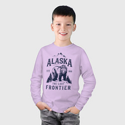 Лонгслив хлопковый детский Аляска - Последний рубеж, цвет: лаванда — фото 2
