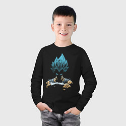 Лонгслив хлопковый детский Жемчуг Дракона - персонаж, цвет: черный — фото 2