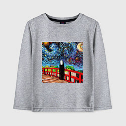Лонгслив хлопковый детский Безликий Гог, цвет: меланж