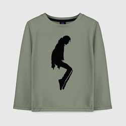 Детский лонгслив Силуэт Майкла Джексона - Minimalism