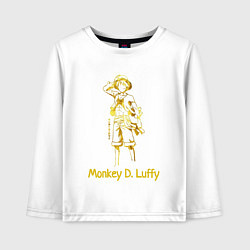Детский лонгслив Monkey D Luffy Gold