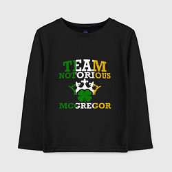 Детский лонгслив Team Notorious