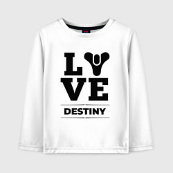 Лонгслив хлопковый детский Destiny love classic, цвет: белый