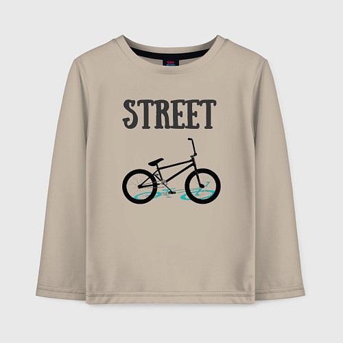 Детский лонгслив Street BMX / Миндальный – фото 1
