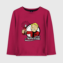 Лонгслив хлопковый детский Vault boy - nuka cola, цвет: маджента