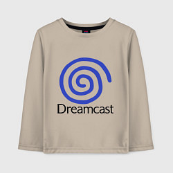 Лонгслив хлопковый детский Sega dreamcast, цвет: миндальный