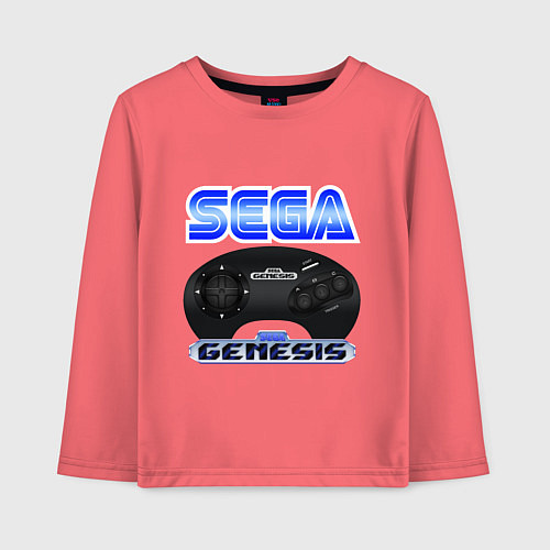 Детский лонгслив Sega genesis joystick / Коралловый – фото 1