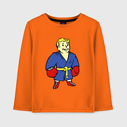 Лонгслив хлопковый детский Vault boy - boxer, цвет: оранжевый