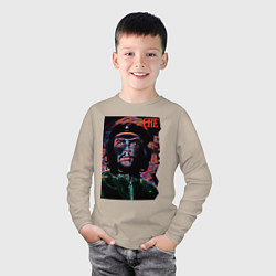 Лонгслив хлопковый детский Эрнесто Че Гевара - cool dude, цвет: миндальный — фото 2