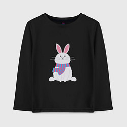 Детский лонгслив Серый кролик