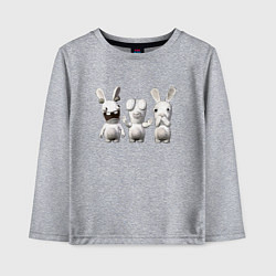 Лонгслив хлопковый детский Rayman Raving Rabbids - characters, цвет: меланж