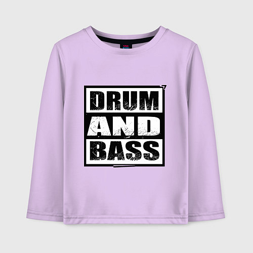 Детский лонгслив DnB cube / Лаванда – фото 1