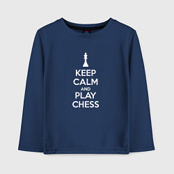 Детский лонгслив Keep calm and play chess