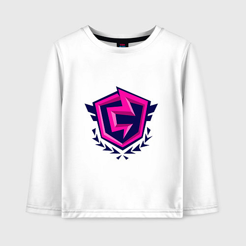 Детский лонгслив Королевский чемпион / Белый – фото 1