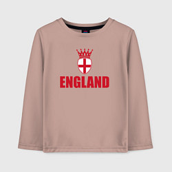 Лонгслив хлопковый детский England king, цвет: пыльно-розовый