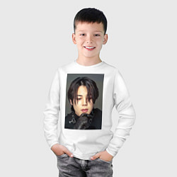 Лонгслив хлопковый детский Handsome Jimin, цвет: белый — фото 2