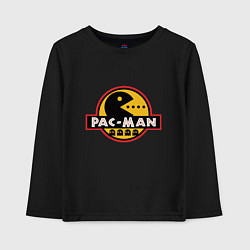 Лонгслив хлопковый детский Pac-man game, цвет: черный