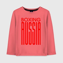 Детский лонгслив Бокс Российская сборная