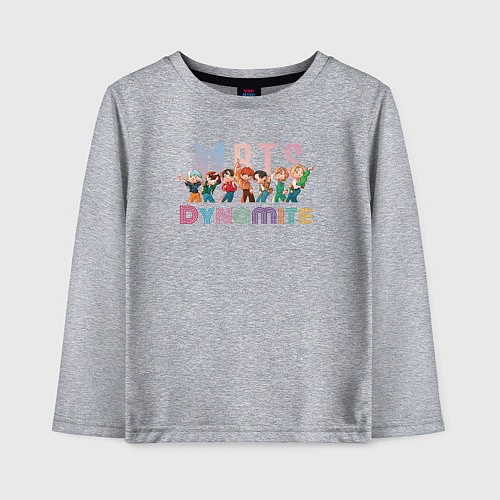 Детский лонгслив Bangtan boys BTS / Меланж – фото 1