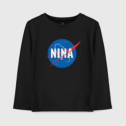 Детский лонгслив Нина в стиле NASA