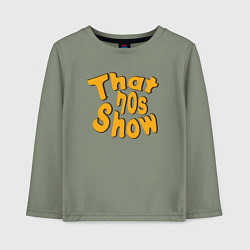 Лонгслив хлопковый детский That 70s show, цвет: авокадо