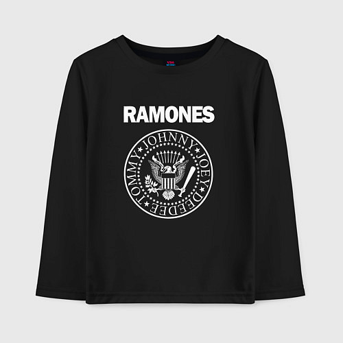 Детский лонгслив Ramones Blitzkrieg Bop / Черный – фото 1