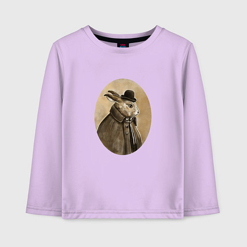 Детский лонгслив Rabbit in a hat / Лаванда – фото 1