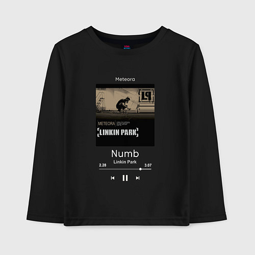Детский лонгслив Linkin Park Numb / Черный – фото 1