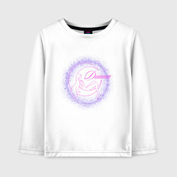 Лонгслив хлопковый детский Диана новая, цвет: белый