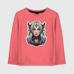 Детский лонгслив Аниме - эльфийка-воительница