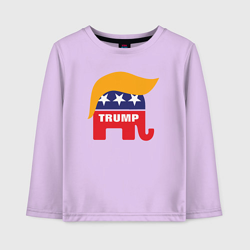 Детский лонгслив Trump elephant / Лаванда – фото 1