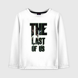 Лонгслив хлопковый детский The last of us text, цвет: белый