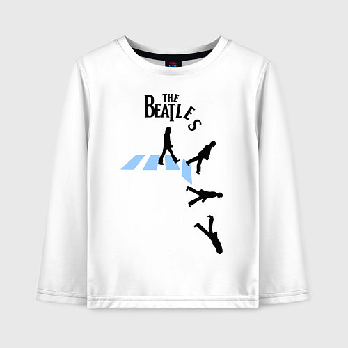 Детский лонгслив The Beatles: break down / Белый – фото 1
