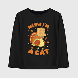 Детский лонгслив Meow im a cat