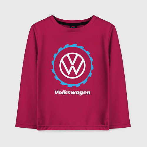 Детский лонгслив Volkswagen в стиле Top Gear / Маджента – фото 1