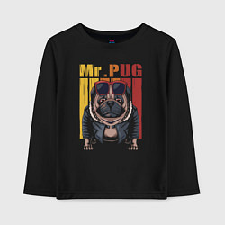 Детский лонгслив Mr pug