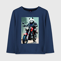 Детский лонгслив Panda - cool biker