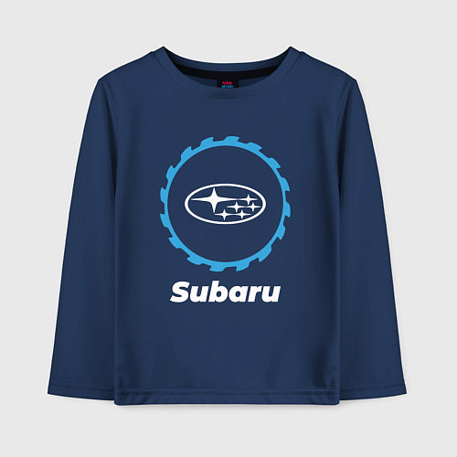Детский лонгслив Subaru в стиле Top Gear / Тёмно-синий – фото 1