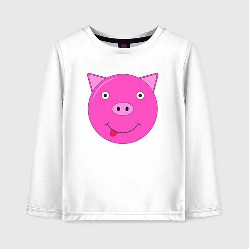 Детский лонгслив Пигася / Белый – фото 1