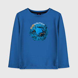 Лонгслив хлопковый детский Subnautica море, цвет: синий
