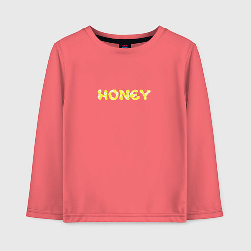 Детский лонгслив Honey / Коралловый – фото 1