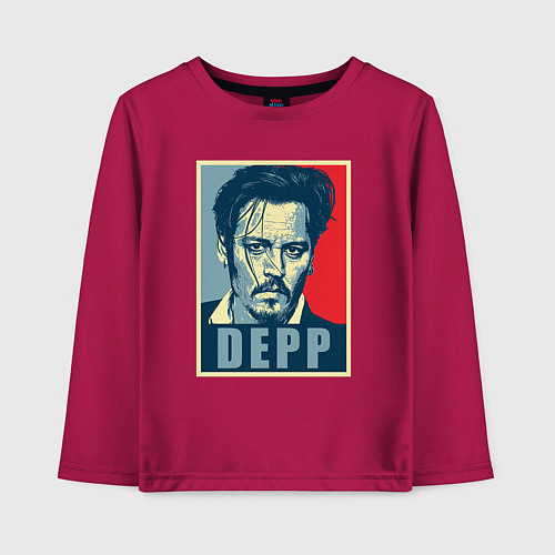 Детский лонгслив Depp / Маджента – фото 1