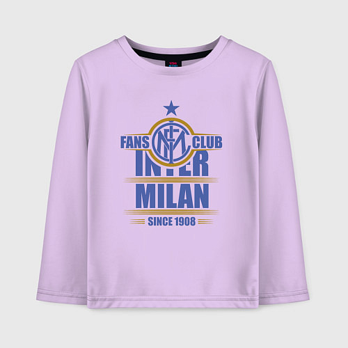 Детский лонгслив Inter Milan fans club / Лаванда – фото 1