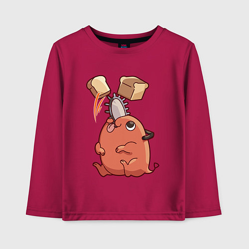 Детский лонгслив Хлеб и Почита / Маджента – фото 1