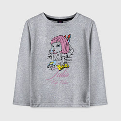 Лонгслив хлопковый детский Julia - pulp fiction, цвет: меланж