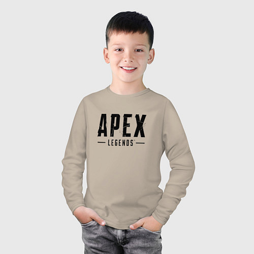 Детский лонгслив Apex Legends логотип / Миндальный – фото 3